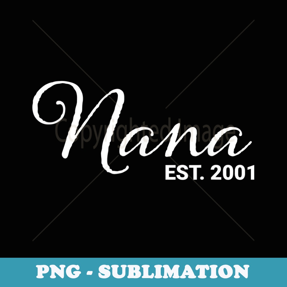 Nana Est. - Elegant Sublimation PNG Download
