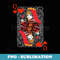 Queen Of Hearts Playing Cards Couples Halloween Costume - Digital Sublimation Download File