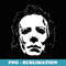 Halloween Michael Myers Mask Big Face - Sublimation Digital Download