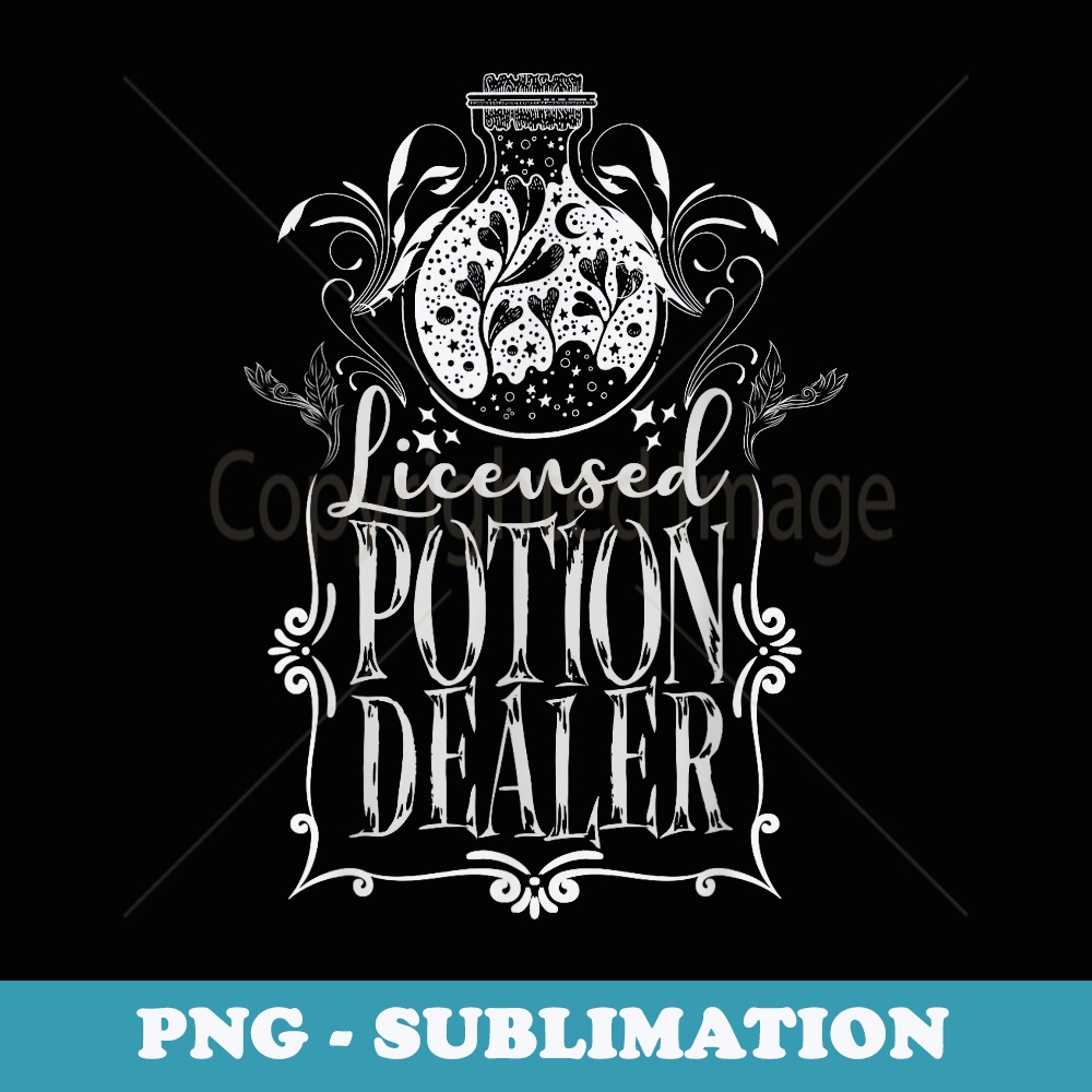 Funny Witch Licensed Potion Bottle Gothic Halloween - Digital Sublimation Download File