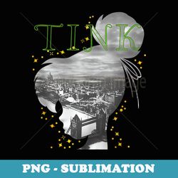 disney peter pan tinkerbell silhouette fill london bridge - special edition sublimation png file