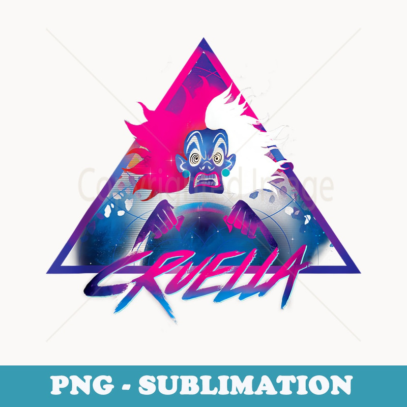 Disney Villains Cruella 90s Rock Band - Premium PNG Sublimation File