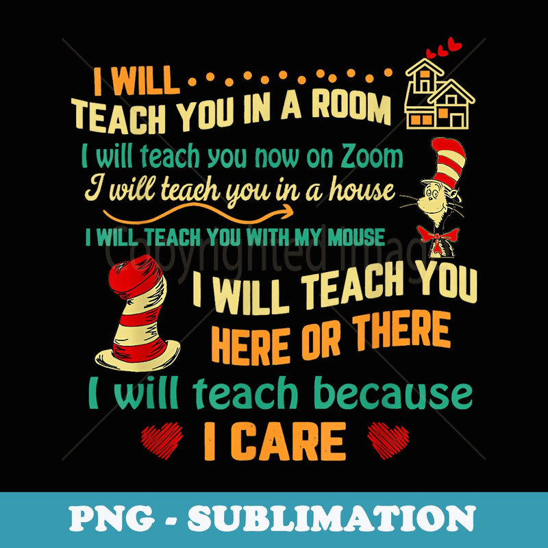 I Will Teach You In A Room On Zoom Funny Teacher - Unique Sublimation PNG Download