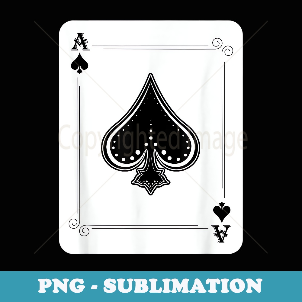 Ace of Spades - Modern Sublimation PNG File