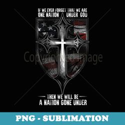 one nation under god or a nation gone under - signature sublimation png file