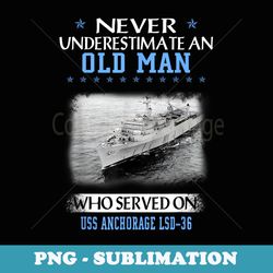 uss anchorage lsd-36 veterans day father day - special edition sublimation png file