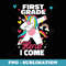 First Grade Here I Come Back to School 1st Grade Girls - Exclusive PNG Sublimation Download