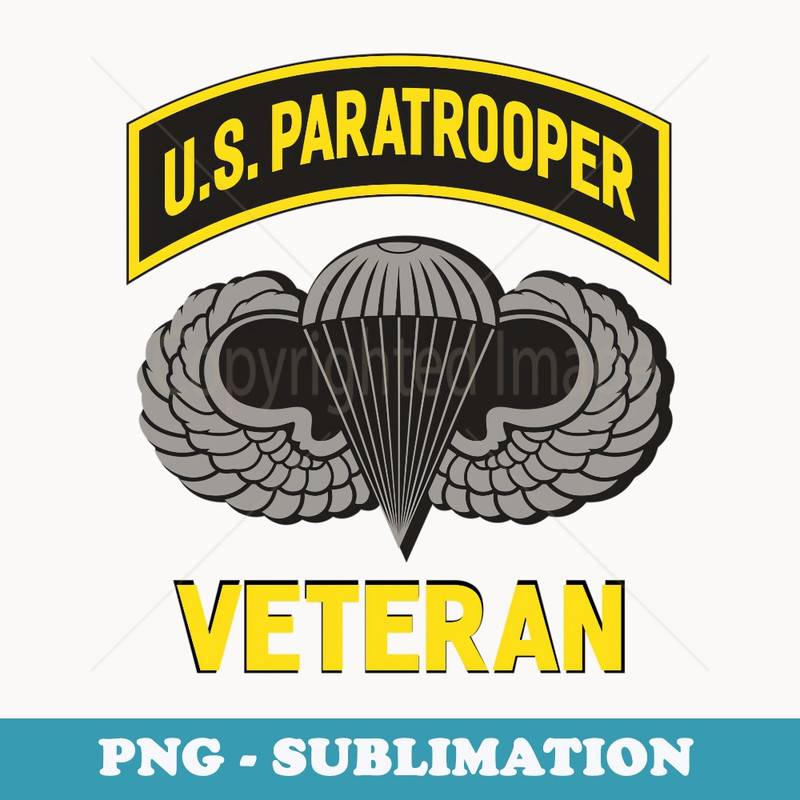 US Paratrooper Airborne Division Army Veteran - Exclusive PNG Sublimation Download