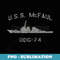 USS McFaul DDG-74 Destroyer Ship Waterline Profile - Instant Sublimation Digital Download