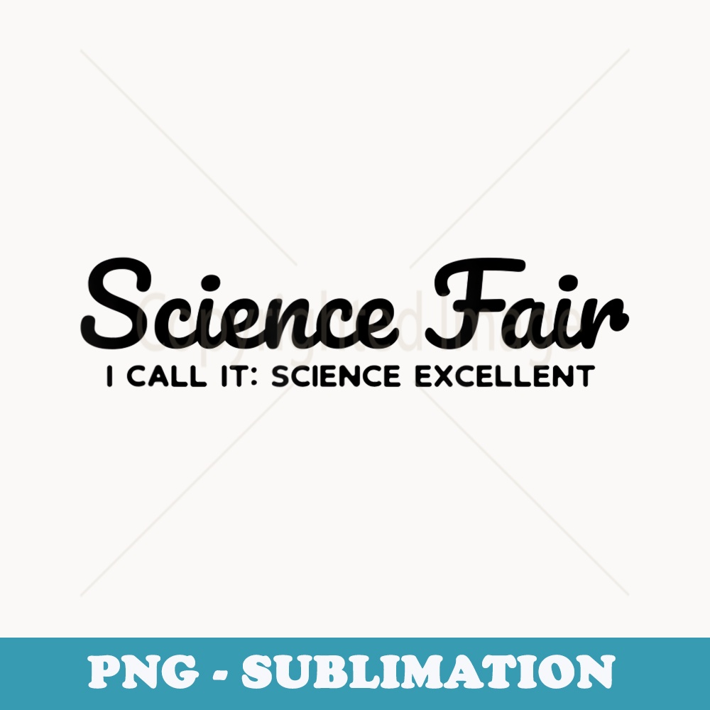 Funny Science Fair Excellent School Scientist Teacher - Aesthetic Sublimation Digital File