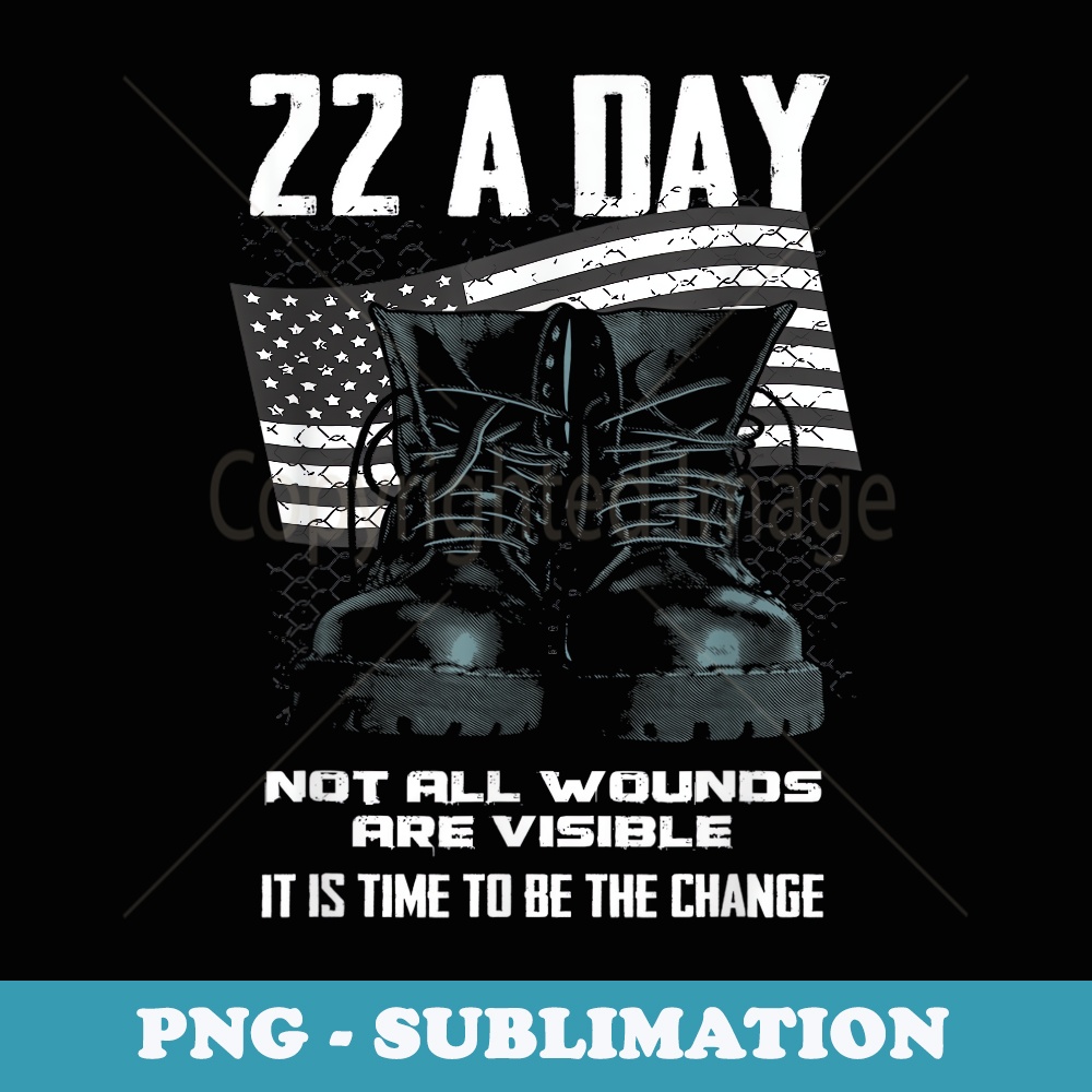 Veteran Suicide Awareness - Exclusive PNG Sublimation Download