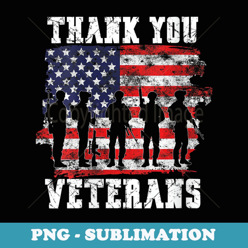 s Thank You Veterans for Veterans Day - Creative Sublimation PNG Download