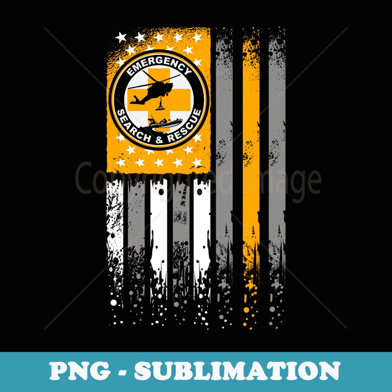 Search And Rescue - Thin Orange Line SAR Emergency Team - Sublimation Digital Download