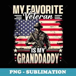 veteran granddaddy grandpa usa flag 4th of july - exclusive sublimation digital file