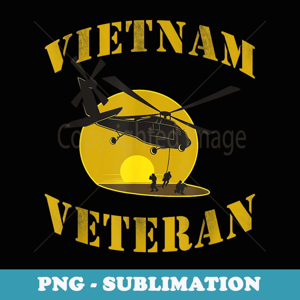 Vietnam Veteran Rescue Helicopter Team Soldiers - PNG Sublimation Digital Download