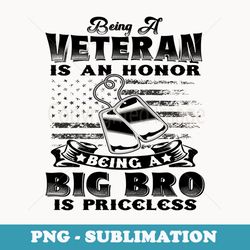 veteran big bro brother usa flag 4th of july - premium sublimation digital download