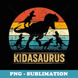 kida dinosaur t rex kidasaurus 4 kids family matching - digital sublimation download file