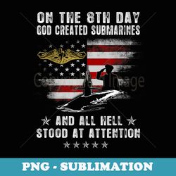 submarine god created submarines vintage - professional sublimation digital download