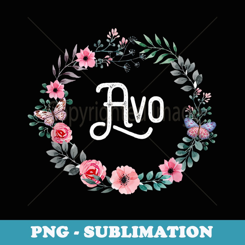 Perfect Mothers Day s For Portuguese Grandma Floral Avo - Retro PNG Sublimation Digital Download