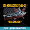 WW2 American Warship & USS Massachusetts BB-59 Battleship - PNG Transparent Sublimation Design