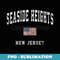 Seaside Heights New Jersey NJ Vintage American Flag Sports - Vintage Sublimation PNG Download