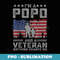 Mens Im a Popo and a Veteran nothing scares me Funny Dad s - Modern Sublimation PNG File