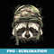Raccoon Military Soldier Veterans Day Trash Panda Animal - Premium PNG Sublimation File