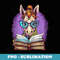 Book Lover Cute Horse Reading Teacher Librarian - Instant Sublimation Digital Download