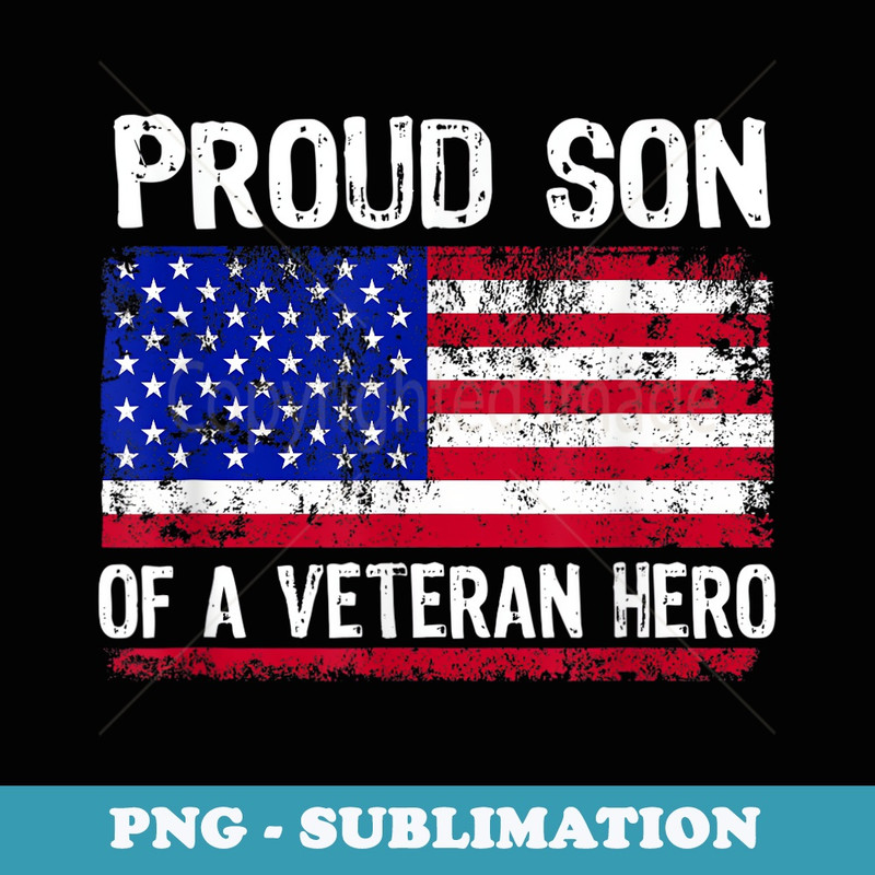 American Flag Patriotic Son Veterans Day for - Modern Sublimation PNG File