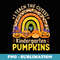 I Teach the Cutest Kindergarten Pumpkins Halloween Teacher - Retro PNG Sublimation Digital Download