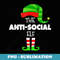 The ANTI-SOCIAL ELF Group Matching Family Christmas PJS - Signature Sublimation PNG File
