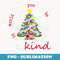 Autism Awareness Christmas Be Kind Kindness Xmas Pajama - Instant PNG Sublimation Download