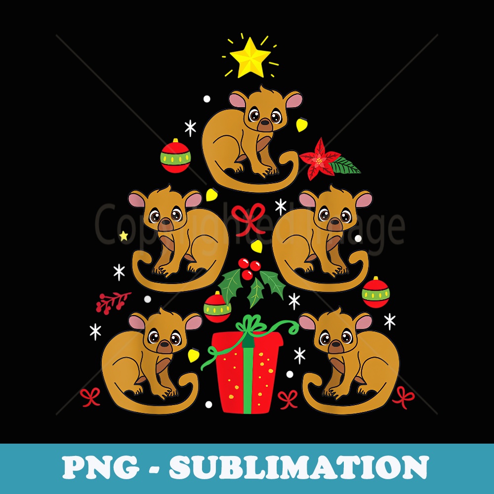 Kinkajou Christmas Ornament Funny Xmas - PNG Sublimation Digital Download