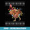 Funny Christmas Santa Chicken Xmas Ugly er - PNG Transparent Sublimation File