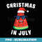 CHRISTMAS IN JULY Summer Xmas Decoration - Digital Sublimation Download File