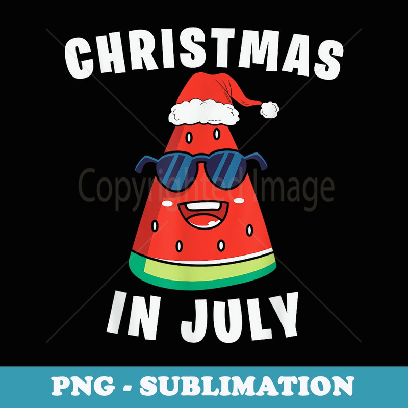 CHRISTMAS IN JULY Summer Xmas Decoration - Digital Sublimation Download File