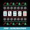 Ugly Christmas Mahjong Player X-Mas Santa Claus New Year - Instant Sublimation Digital Download