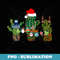 Funny Cactus Lights Santa Hat er Xmas Tree Christmas - Exclusive Sublimation Digital File