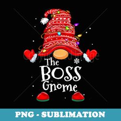 boss gnome - xmas family matching funny christmas gnomes