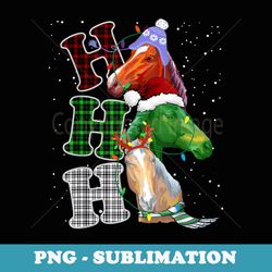 funny ho ho ho horse reindeer christmas horse lovers xmas - premium png sublimation file