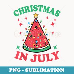 christmas in july melon xmas tree hawaii summer party - sublimation digital download