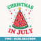 Christmas In July Melon Xmas Tree Hawaii Summer Party - Sublimation Digital Download