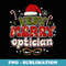 Groovy Christmas Optometrist Very Merry Christmas Optician - Signature Sublimation PNG File