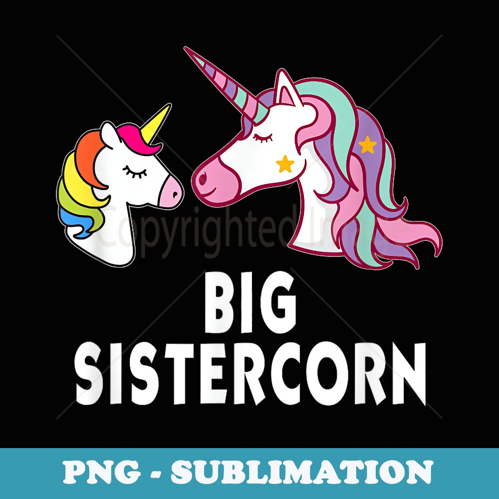 Big Sistercorn Magical Unicorn Mothers Day - Signature Sublimation PNG File