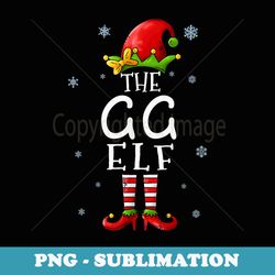 the gg elf funny grandma xmas groupe matching christmas - professional sublimation digital download