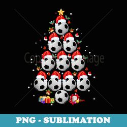 soccer balls christmas tree lights xmas - instant sublimation digital download