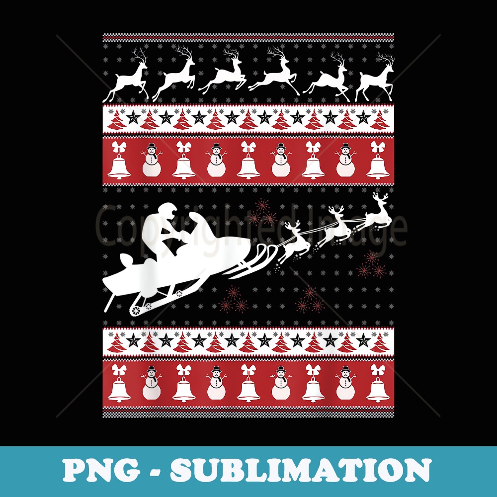 Snowmobile Ugly Christmas er Xmas - Premium PNG Sublimation File