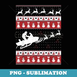 snowmobile ugly christmas er xmas - premium png sublimation file