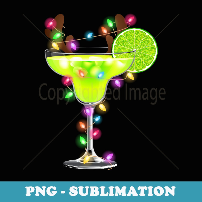 Funny Margarita Reindeer Christmas Lover Squad Xmas - Sublimation PNG File