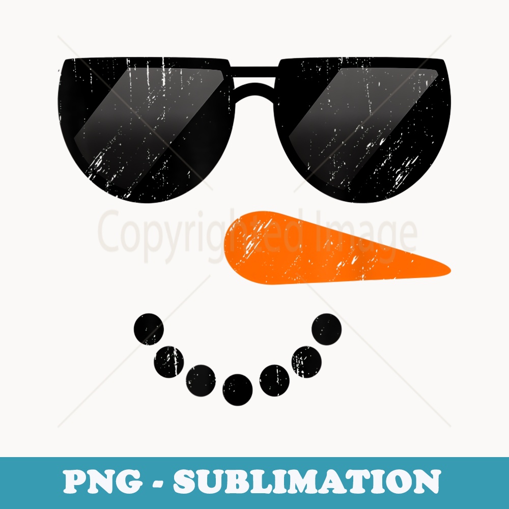 Funny Snowman face Boys Toddlers Christmas Xmas Winter - High-Resolution PNG Sublimation File